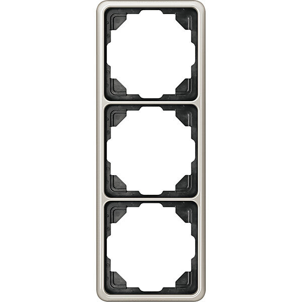 JUNG Rahmen 3-fach pla waage/senkrecht CD 583 PT